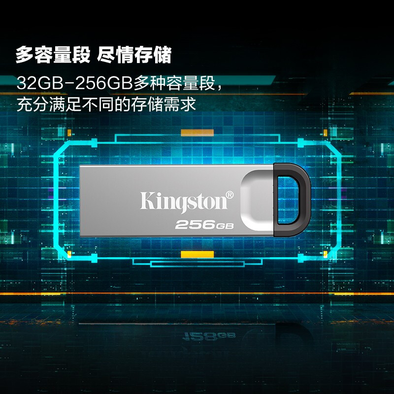 金士頓（Kingston）USB 3.2 Gen 1 U盤 DTKN256G_http://m.gzyiqian.cn/newimg/C202303/1679462962575.jpg