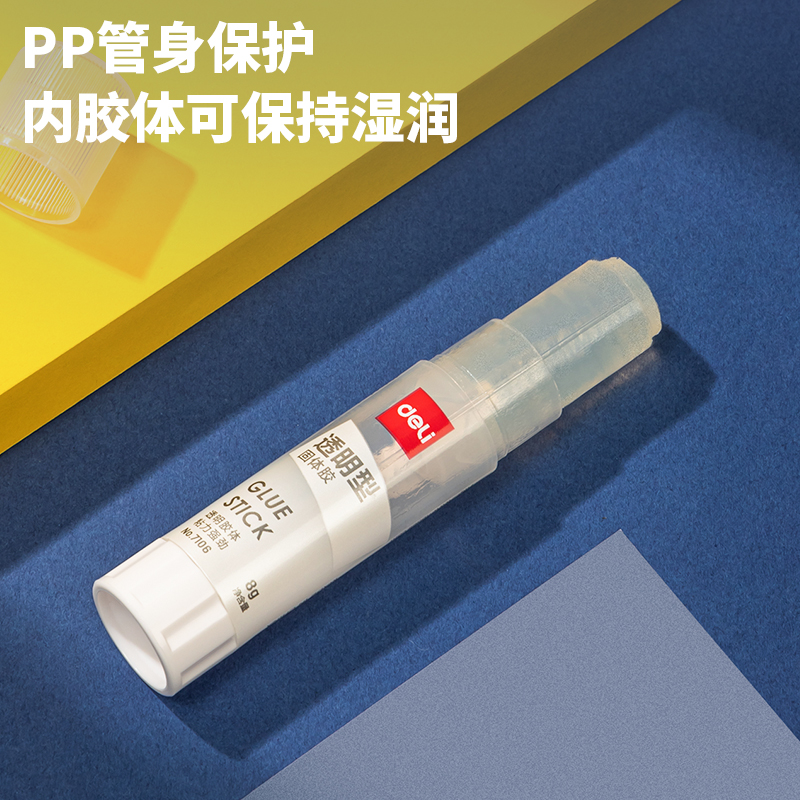 得力(deli)8g透明色ACR固體膠水24支裝 7106_http://m.gzyiqian.cn/newimg/C202303/1679649240783.jpg