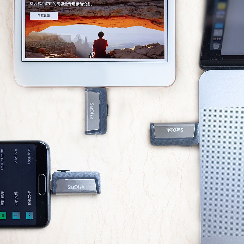 閃迪(SanDisk) 256GB Type-C USB3.1 手機電腦U盤DDC2 讀速150MB/s 便攜伸縮雙接口_http://m.gzyiqian.cn/newimg/C202305/1683273247973.jpg