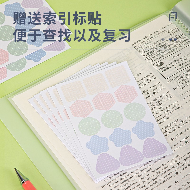 得力(deli)A4/40淡彩資料冊 活頁文件夾 資料試卷收納袋/冊 3只混裝 27152_http://m.gzyiqian.cn/newimg/C202310/1697785342518.jpg