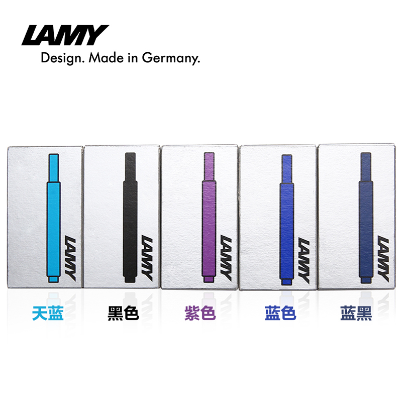 凌美（LAMY）狩獵者/恒星鋼筆墨膽 墨囊 墨水筆一次性筆芯替換5支裝 T10 藍色_http://m.gzyiqian.cn/newimg/C202311/1699434902256.jpg