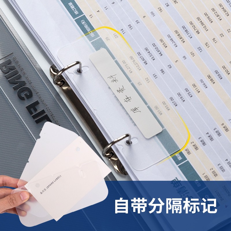得力（deli）2孔D形A4文件夾  透明 5381_http://m.gzyiqian.cn/newimg/C202311/1699435947114.jpg